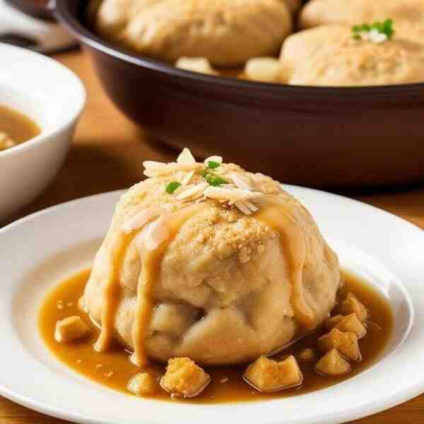 Тушеная курица с галушками